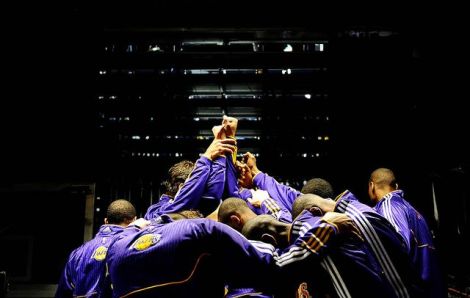 Los Angeles Lakers managed to defeat the defending NBA Championships, Mavericks, despite only scoring seven points in the third quarter PHOTO BY LATimes
